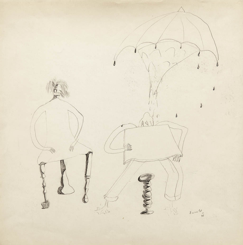 Jacques Herold - Sans Titre (Untitled) - 1938 crayon and pencil on paper